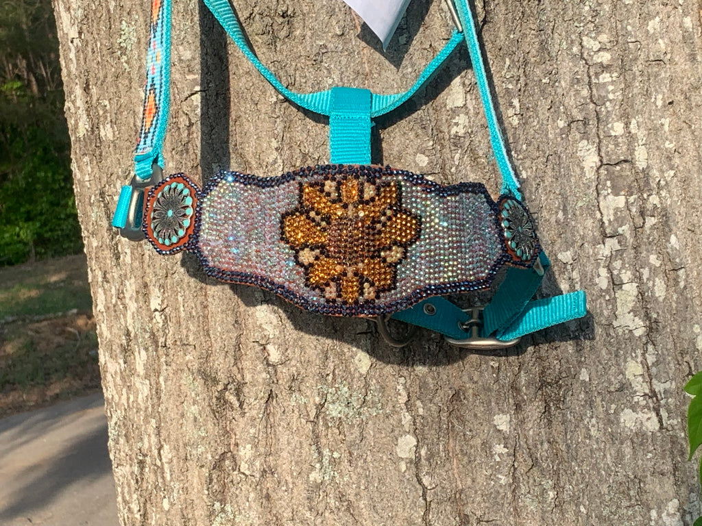 Floral Bling Bronc Halter RTS