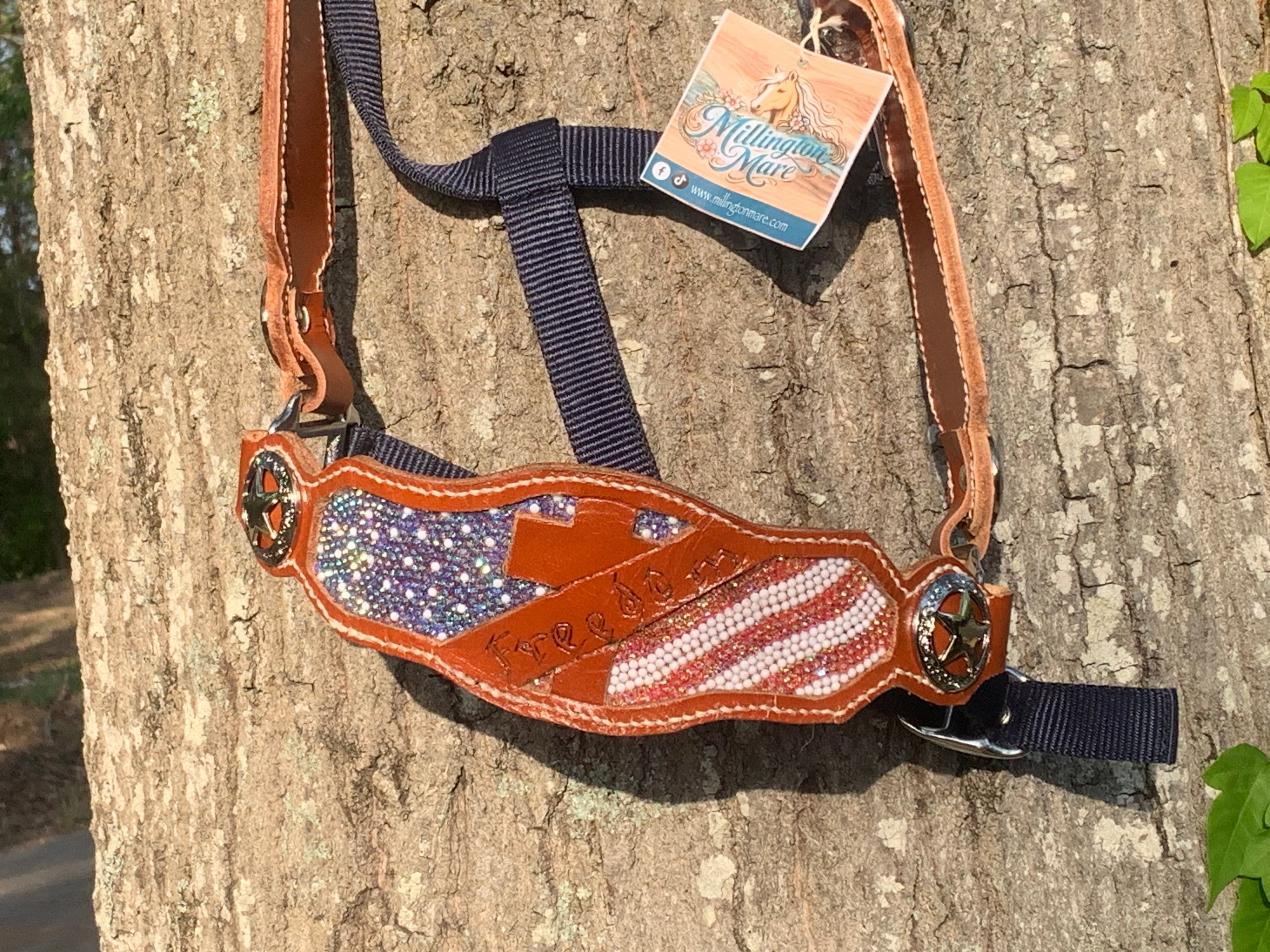 Freedom Red White Blue Bronc Halter