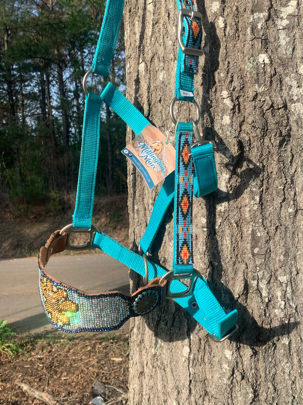 Floral Bling Bronc Halter RTS
