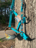 Floral Bling Bronc Halter RTS