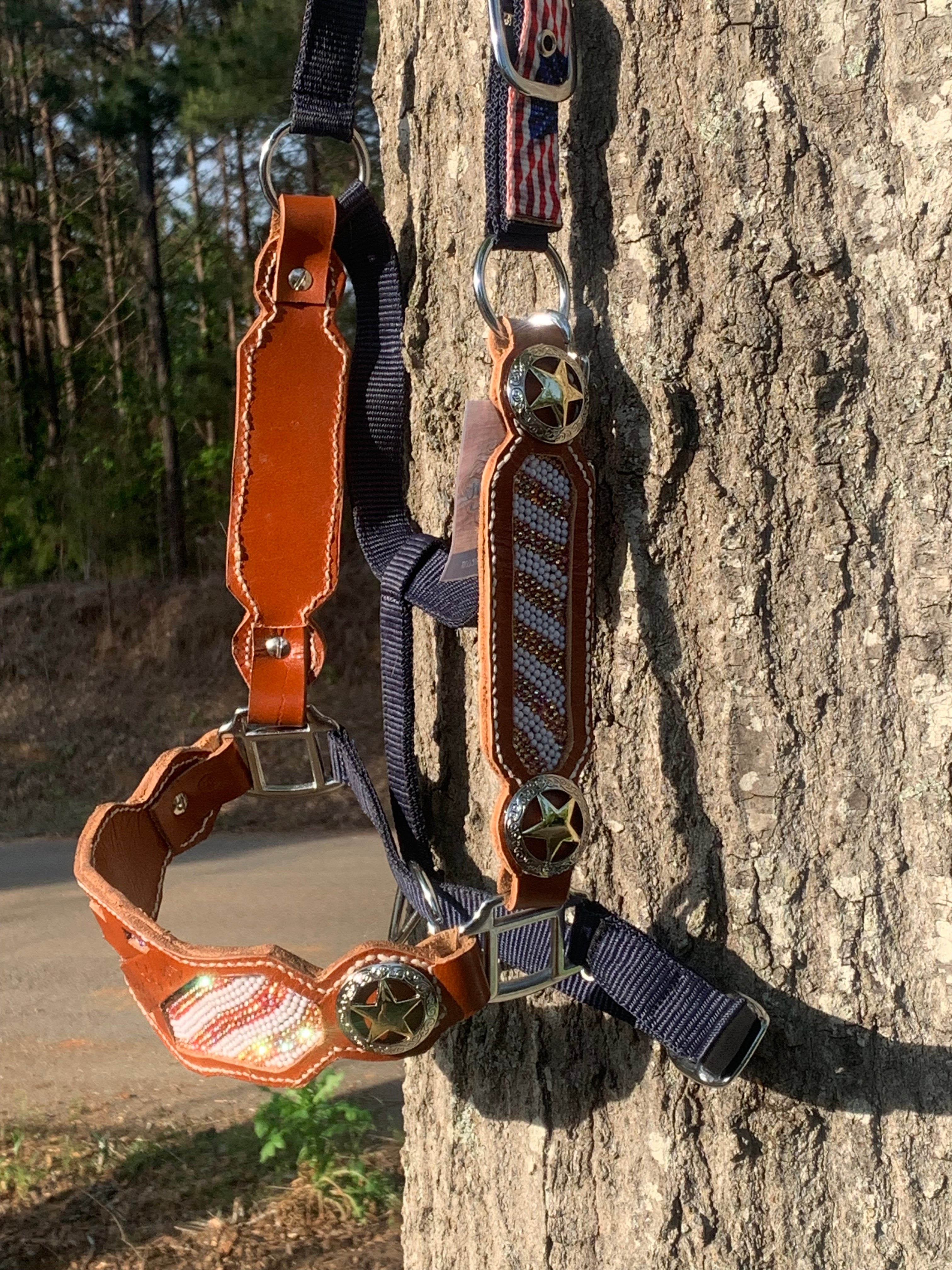 Freedom Red White Blue Bronc Halter