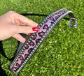 Catty Cowgirl Crystal Tooled Leather Belt