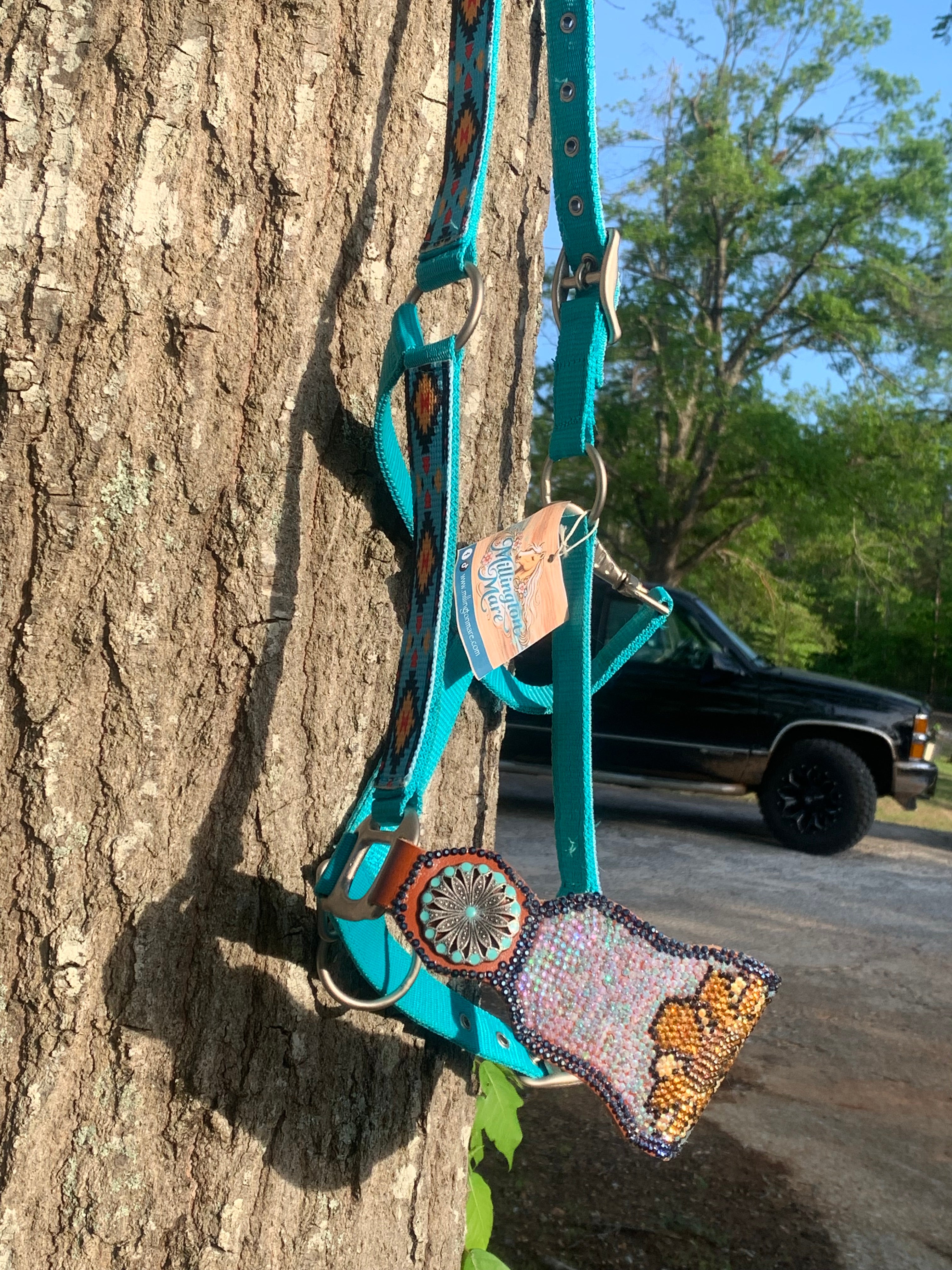 Floral Bling Bronc Halter RTS