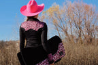 Catty Cowgirl Western Pearl Snap Rodeo Shirt