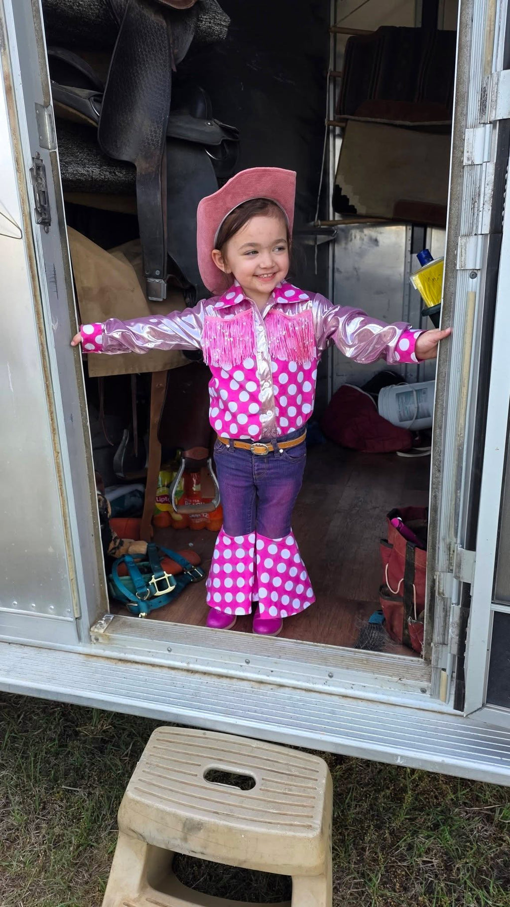 Bowtique Pink-Child Button Up