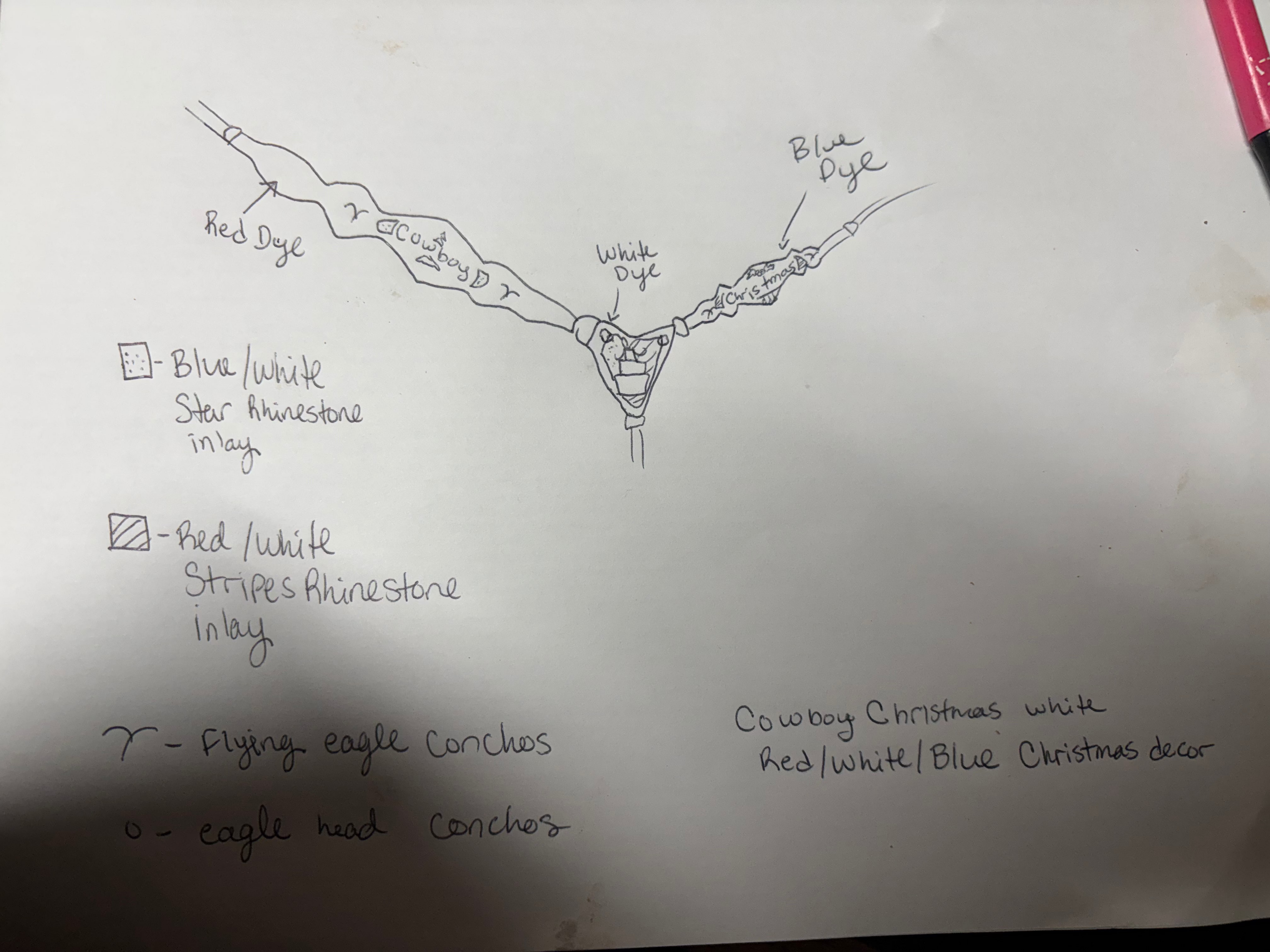 Cowboy Christmas Breastcollar