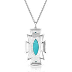 Ocean Storm Cloud Turquoise Necklace